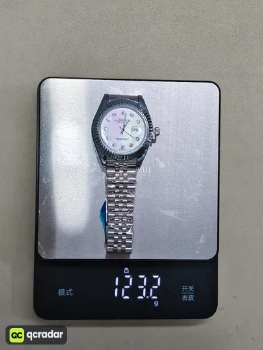 Log imitation mechanical 12 diamond silver white