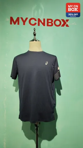 Navy blue short sleeves