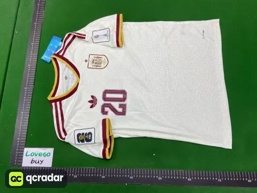 Spain away jersey #20 with captain's armband