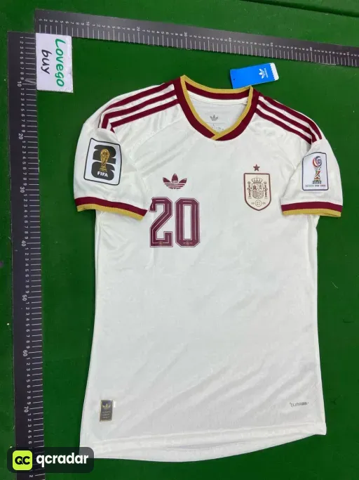 26 spain away jersey + printed #20 star + armband