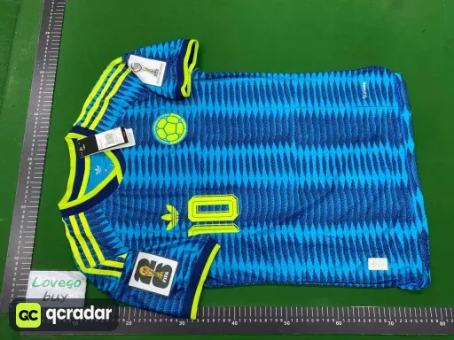26 colombia away + printed no. 10 star + world cup