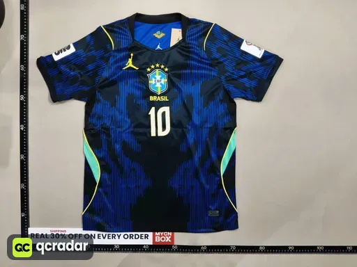 Brazil away no. 10 + world cup armband