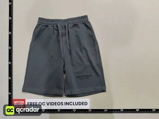2404 dark gray flocked shorts