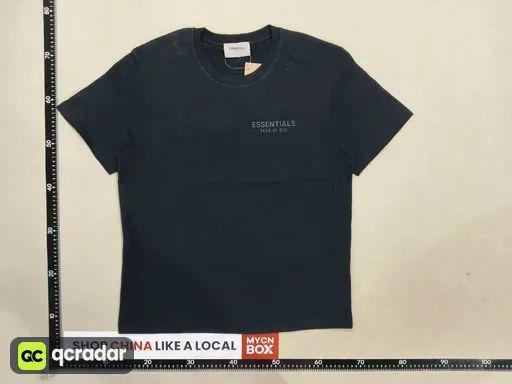 2401 black letter flocked short sleeves
