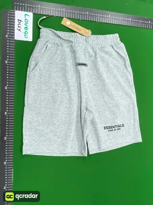 2404 dark gray flocked shorts