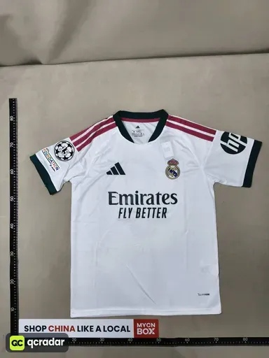 2627 real madrid home number 5 + champions league armband