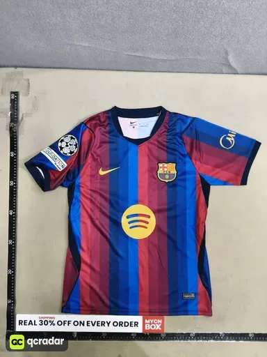 2627 barcelona home number 8 + champions league armband