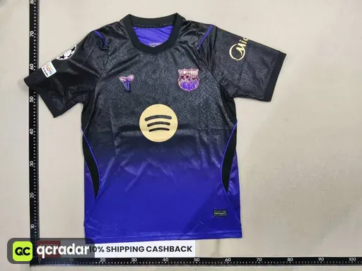 2627 barcelona away no. 16 + champions league armband