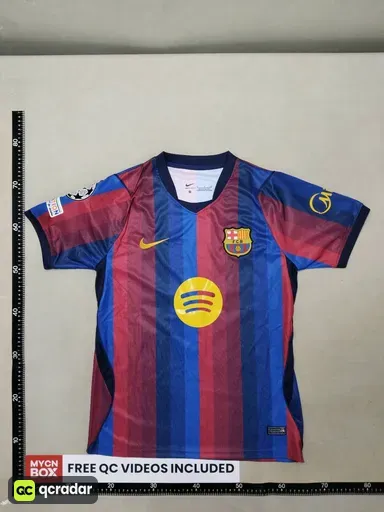 2627 barcelona home number 10 + champions league armband