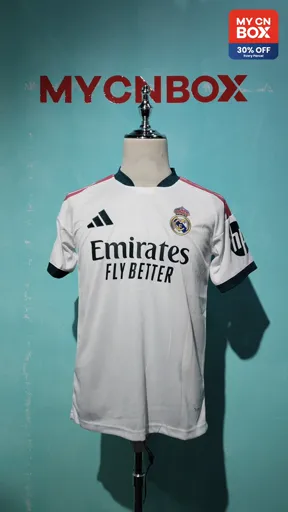 2627 real madrid home number 5 + champions league armband