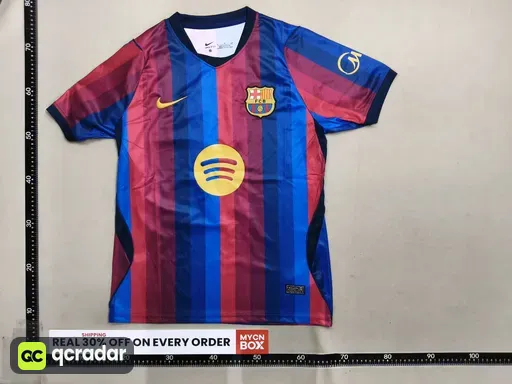 2627 barcelona home number 5 + champions league armband