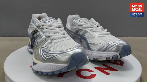 White blue silver