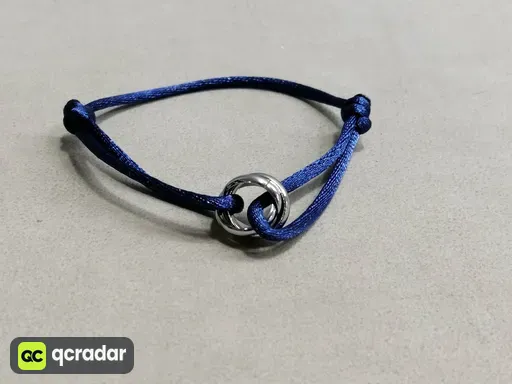 Dark blue rope + steel color accessories