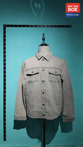 Gray denim clothing