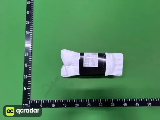 白色毛巾底长筒