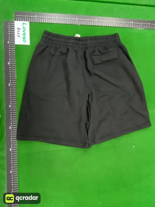 black and white shorts
