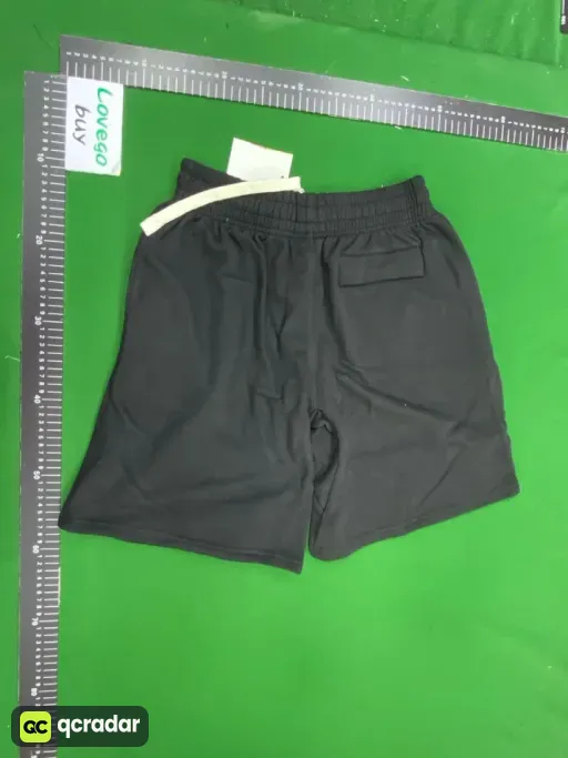 black gray shorts