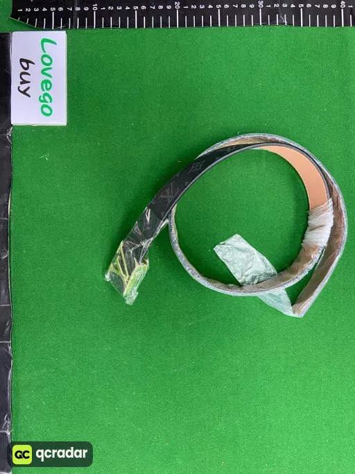 Black flower gold buckle