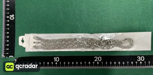 8mm钢色套装  手链23cm+项链55cm