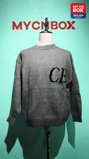 9-15 gray crew neck
