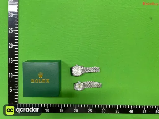 劳情侣对表日志带钻银白