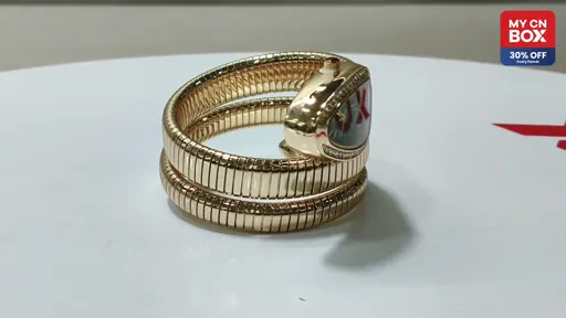 Snake two-circle steel-gold green