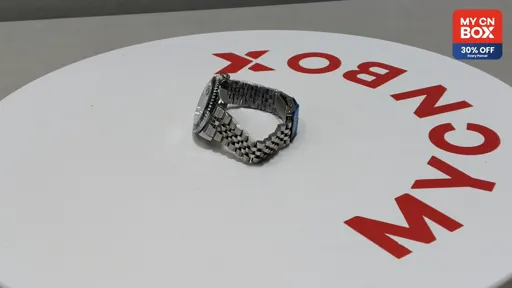 Four-pin coke ring, five-bead silver strap, red and blue ring, blue surface