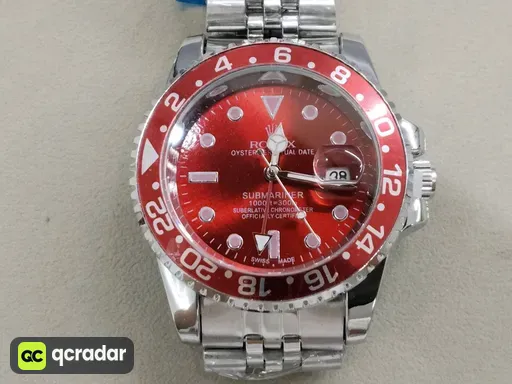 Four-pin coke circle, five-bead silver strap, red circle and red face