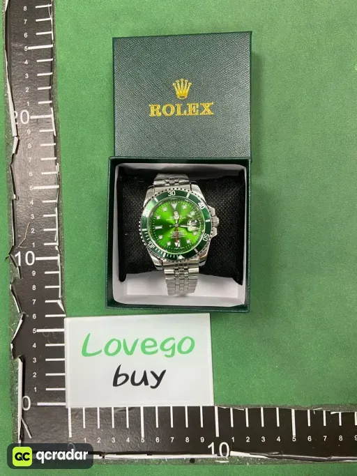 Four-pin water ghost five-bead silver strap green water ghost