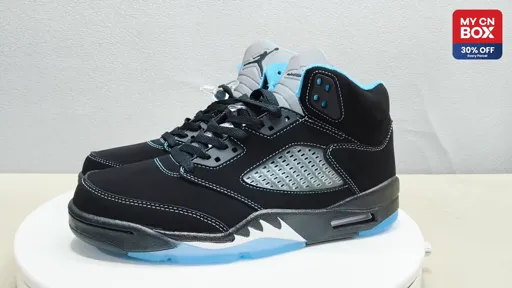 Aj5-black blue university blue