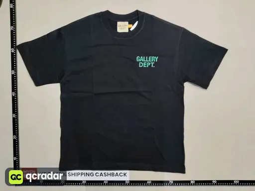 Black with green letters