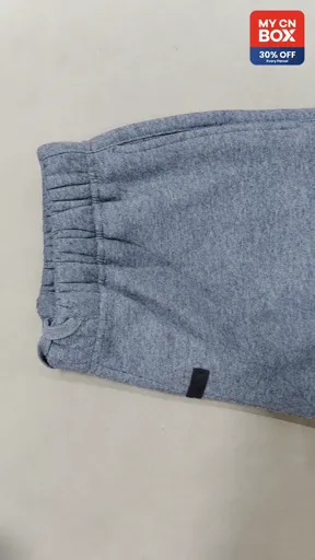 Pressed letter trousers dark gray