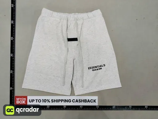 318 shorts white gray