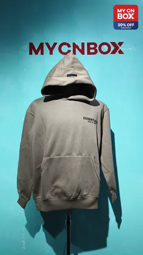Khaki sweatshirt with pressed letters