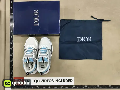 Dior gray blue and white