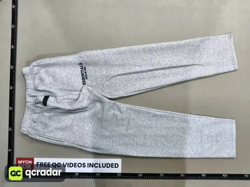 Light gray trousers