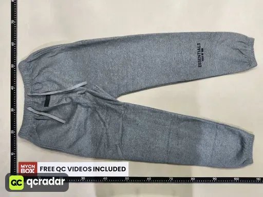 Gray pants with velvet