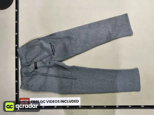 Dark gray trousers