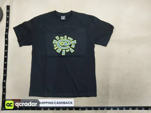 Ad04 black printed purple with green edge