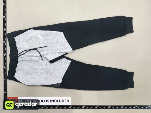 Black and gray trousers