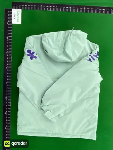 Brazilian windbreaker light green plus velvet