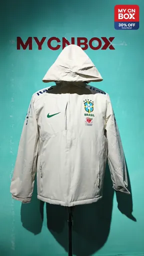 Brazilian windbreaker white plus velvet