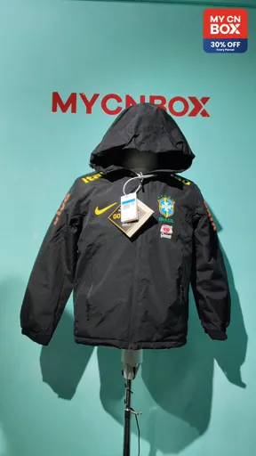 Brazilian windbreaker black plus velvet
