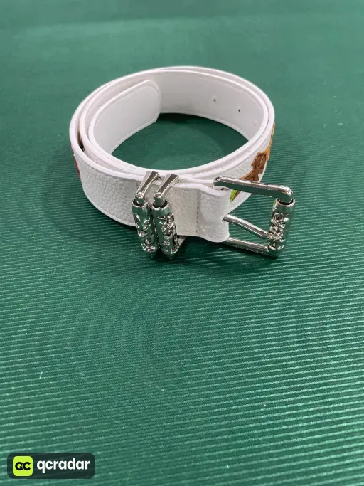 【15个彩色十字白底-加厚滚轮】克罗CH圣剑心皮带