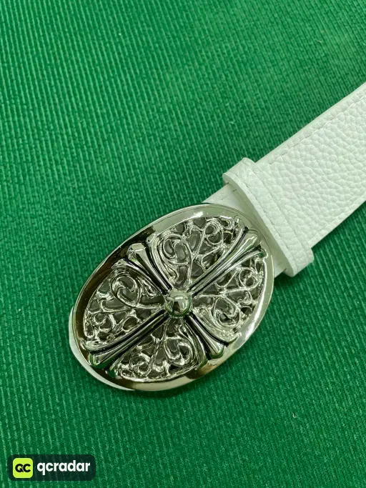 【15个白色十字白底，圆十字】皮带