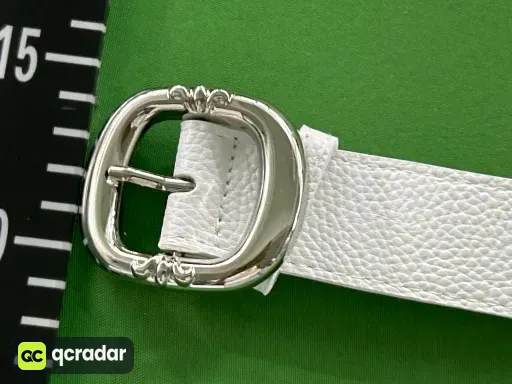 【15个彩色十字白底-加厚圆扣】克罗CH圣剑心皮带