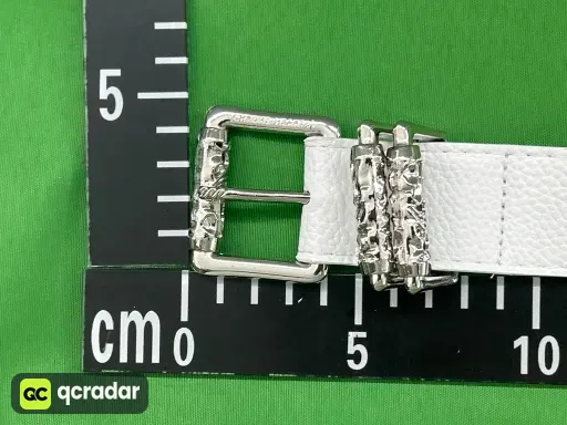 【15个白色十字白底-加厚滚轮】克罗CH圣剑心皮带