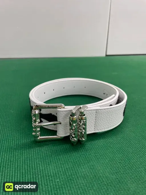 【15个黑色十字白底-加厚滚轮】克罗CH圣剑心皮带