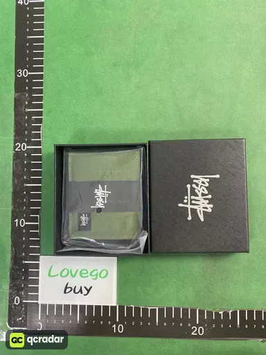 西图短钱包  绿色 加盒