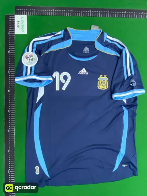 2006 argentina away game no. 19 + armband